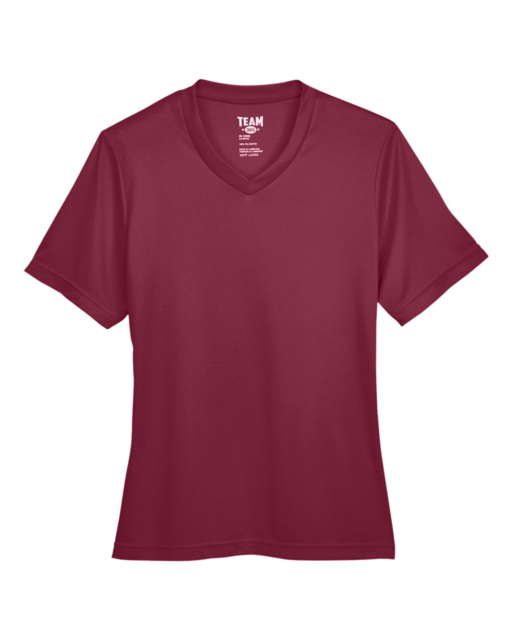 Women's Zone Performance T-Shirt - Front - B680D9532 - Sport Maroon