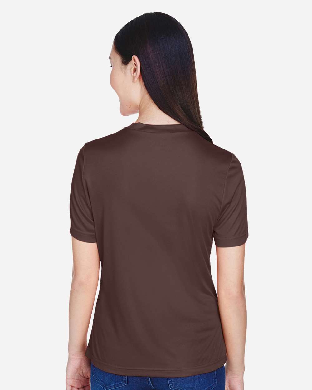 Women's Zone Performance T-Shirt - OnModelBack - B680D9052 - Sport Dark Brown