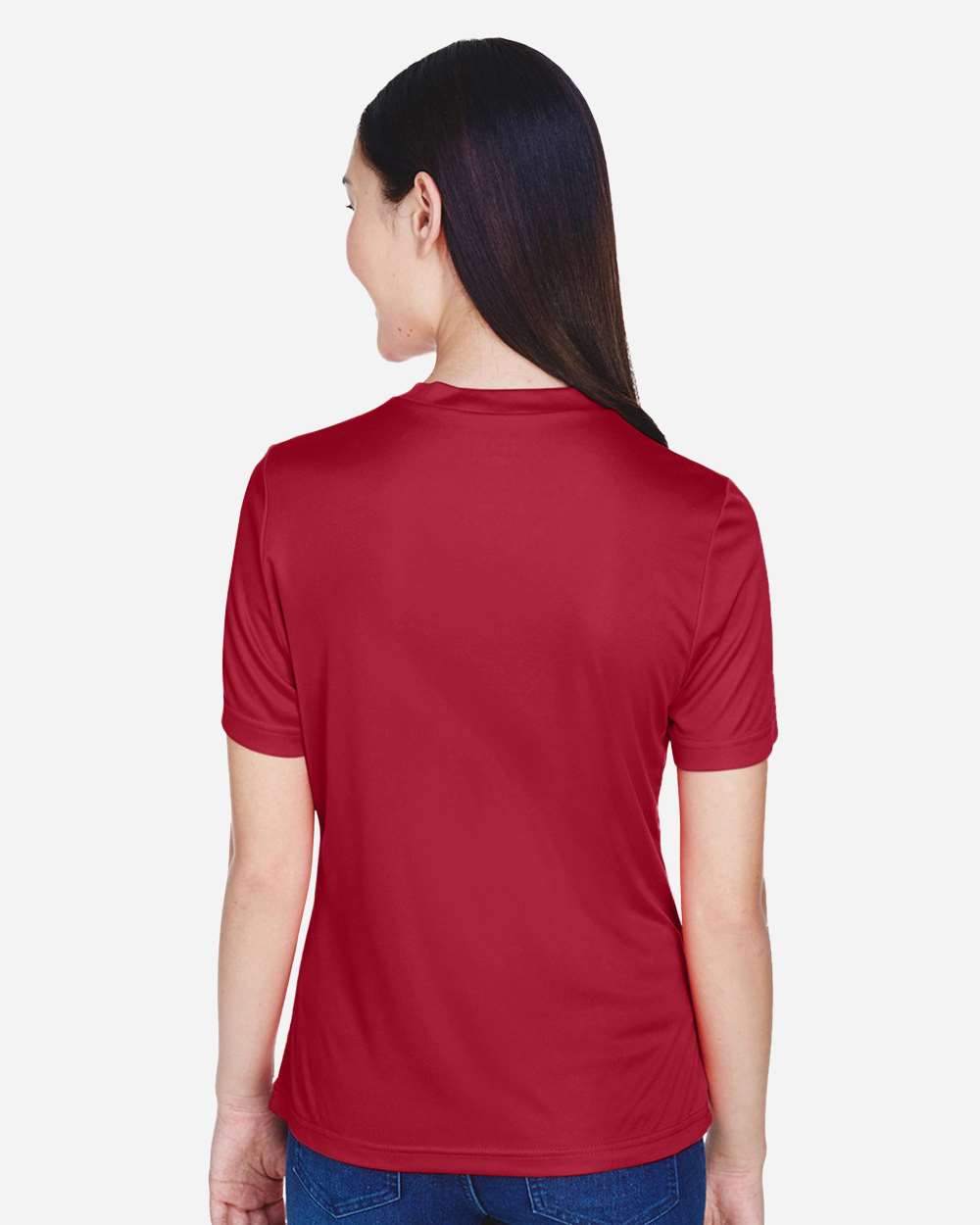 Women's Zone Performance T-Shirt - OnModelBack - B680D9102 - Sport Scarlet Red