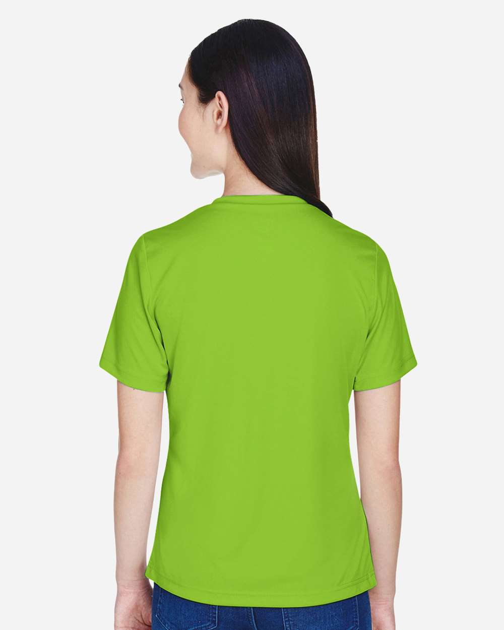 Women's Zone Performance T-Shirt - OnModelBack - B680D9162 - Acid Green