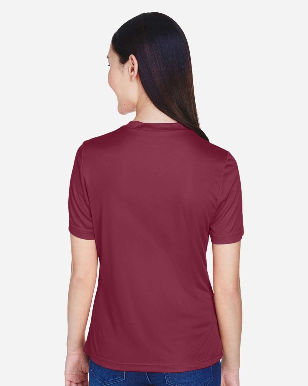 Women's Zone Performance T-Shirt - OnModelBack - B680D9532 - Sport Maroon