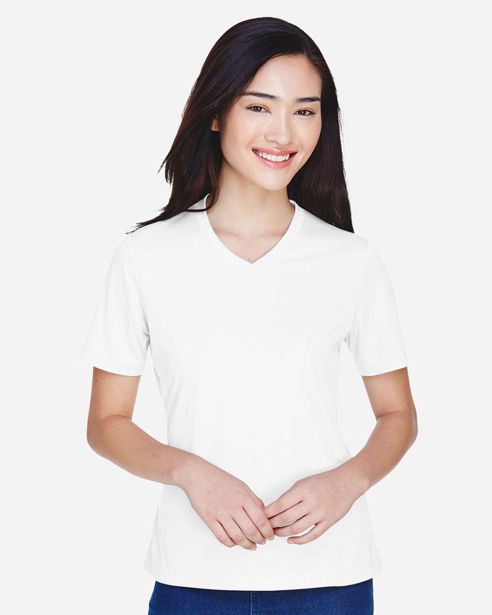 Women's Zone Performance T-Shirt - OnModelFront - B680D9002 - White