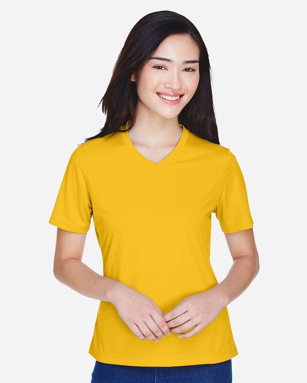 Women's Zone Performance T-Shirt - OnModelFront - B680D9122 - Sport Athletic Gold