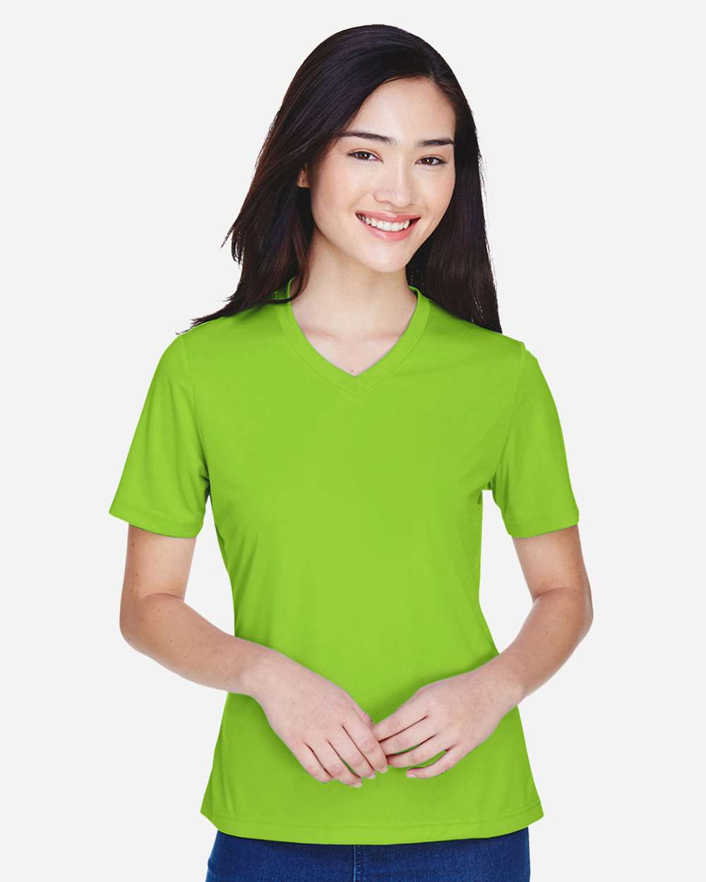 Women's Zone Performance T-Shirt - OnModelFront - B680D9162 - Acid Green