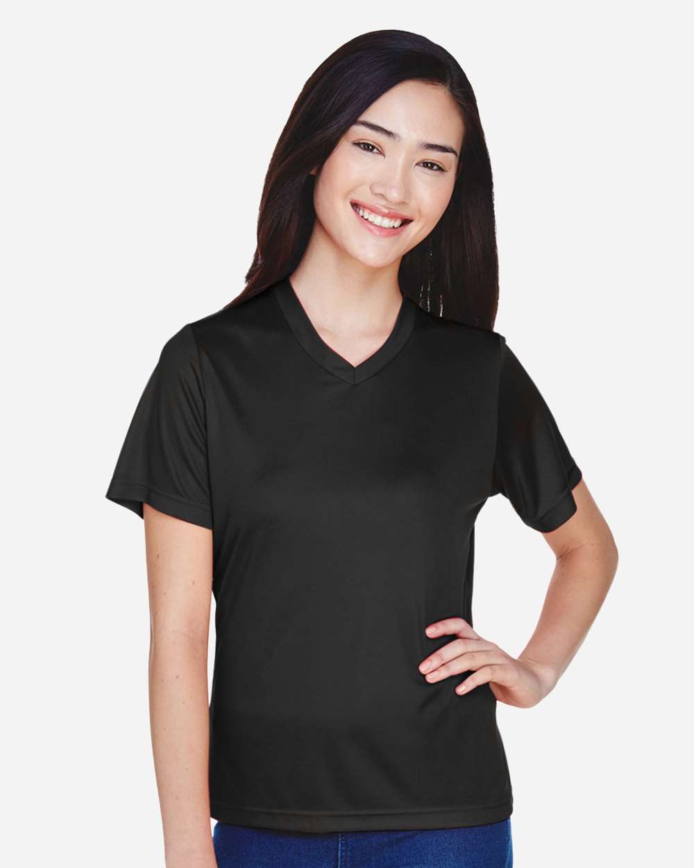 Women's Zone Performance T-Shirt - OnModelFront - B680D9502 - Black