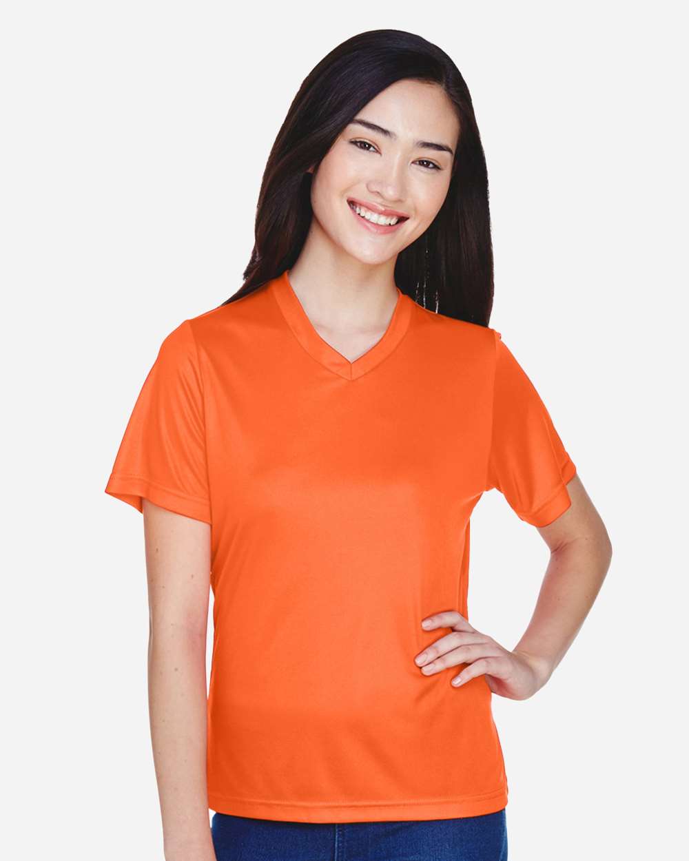 Women's Zone Performance T-Shirt - OnModelFront - B680D9662 - Sport Orange