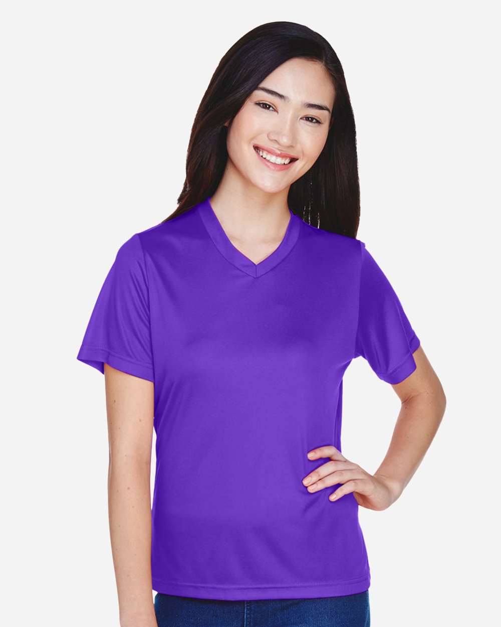 Women's Zone Performance T-Shirt - OnModelFront - B680D9672 - Sport Purple