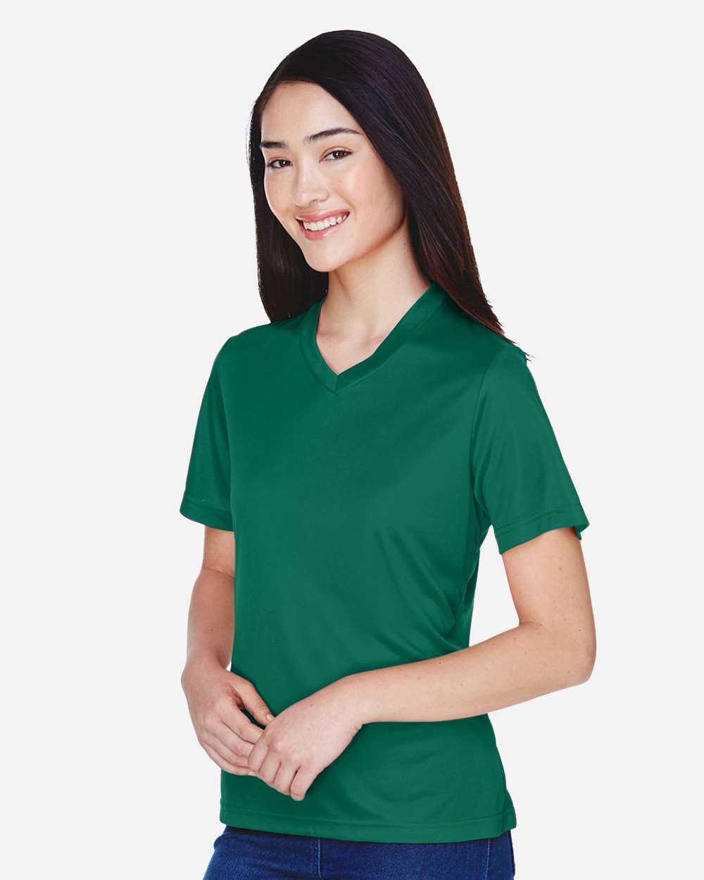 Women's Zone Performance T-Shirt - OnModelSide - B680D9072 - Sport Forest