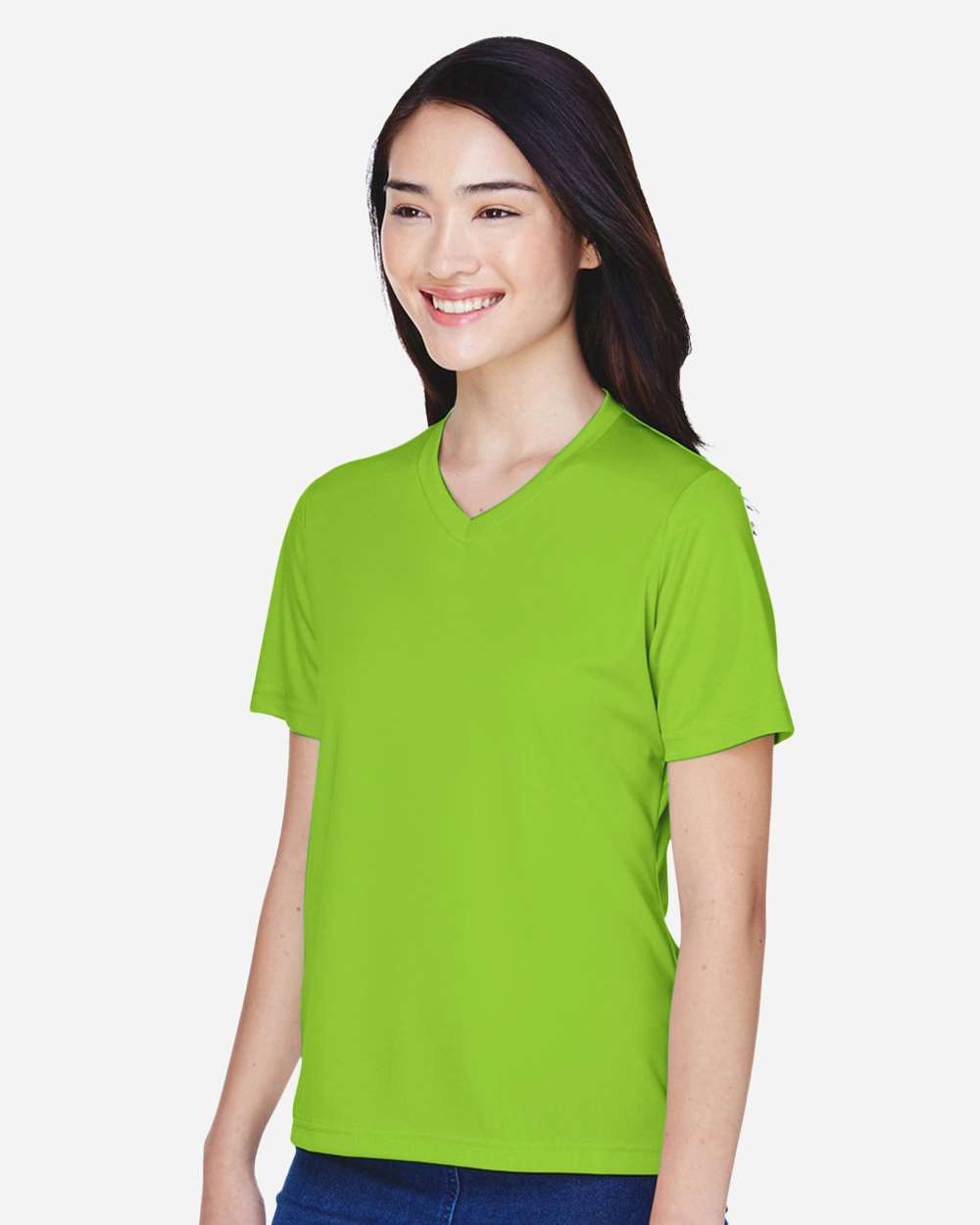 Women's Zone Performance T-Shirt - OnModelSide - B680D9162 - Acid Green