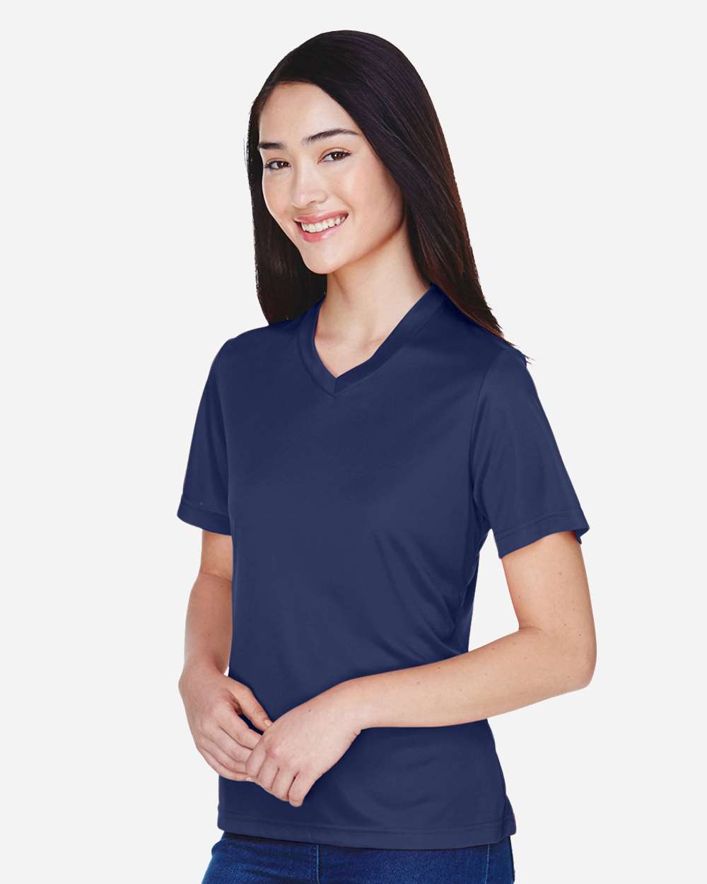 Women's Zone Performance T-Shirt - OnModelSide - B680D9652 - Sport Dark Navy
