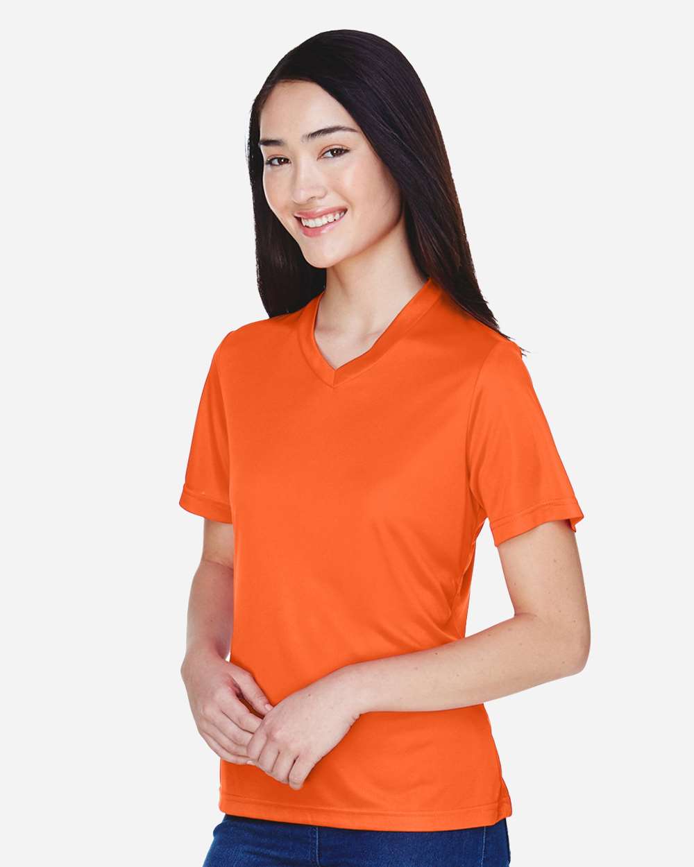 Women's Zone Performance T-Shirt - OnModelSide - B680D9662 - Sport Orange