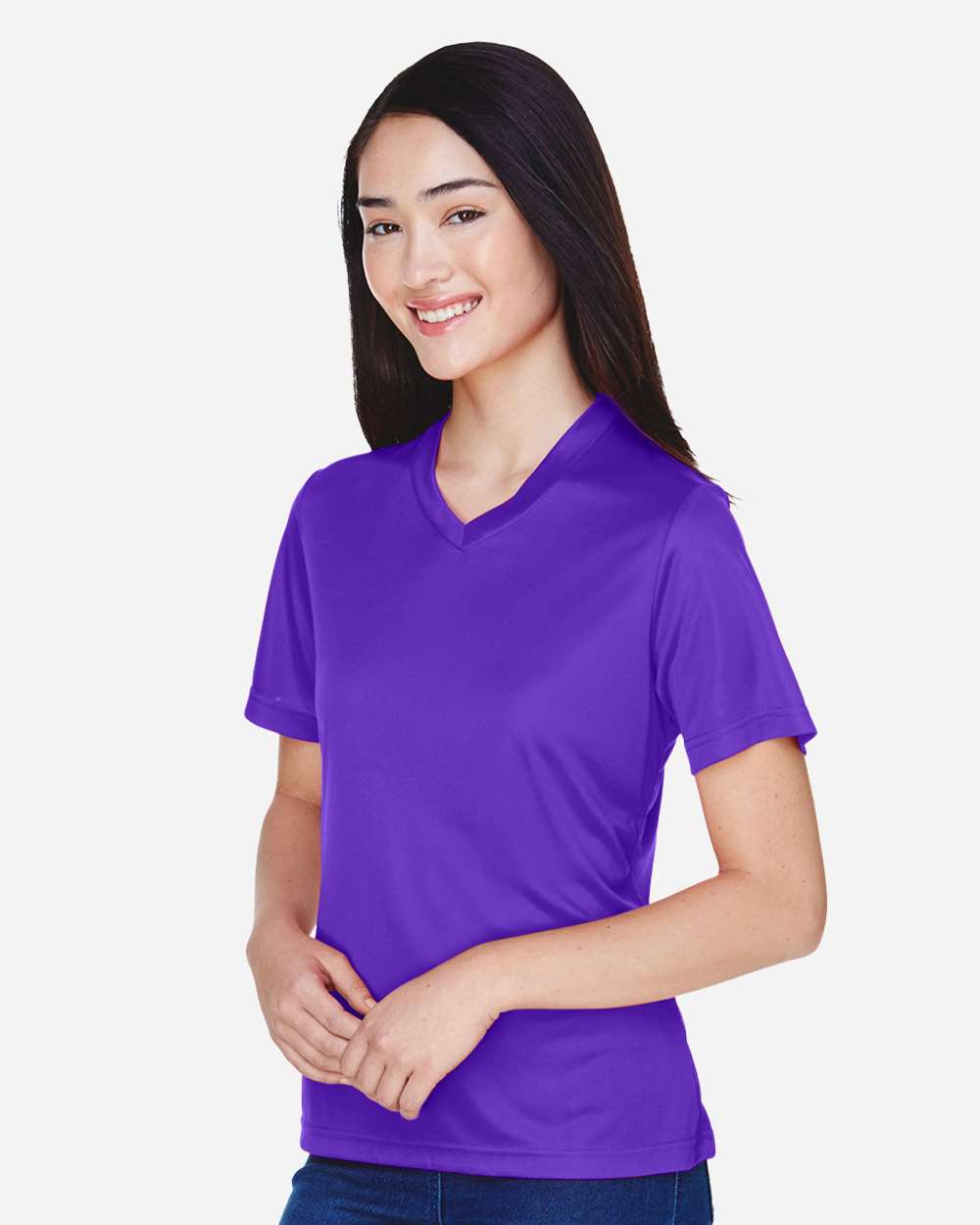 Women's Zone Performance T-Shirt - OnModelSide - B680D9672 - Sport Purple