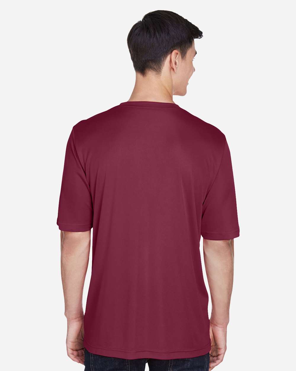 Men's Zone Performance T-Shirt - OnModelBack - B671D9102 - Sport Maroon