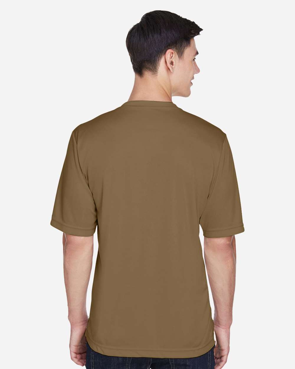 Men's Zone Performance T-Shirt - OnModelBack - B671D9552 - Coyote Brown