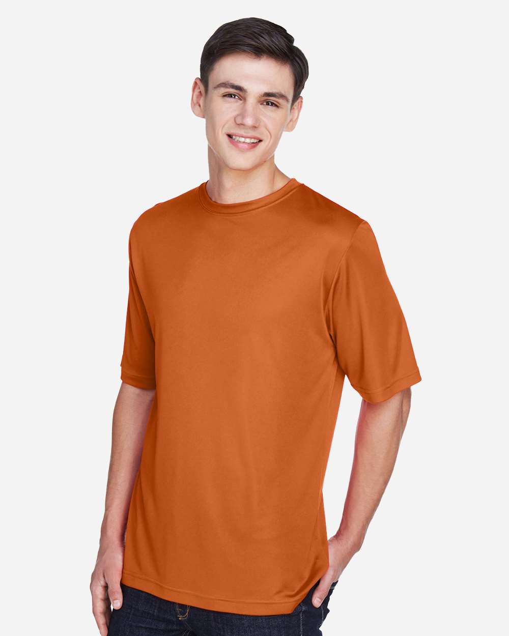 Men's Zone Performance T-Shirt - OnModelSide - B671D9322 - Sport Burnt Orange