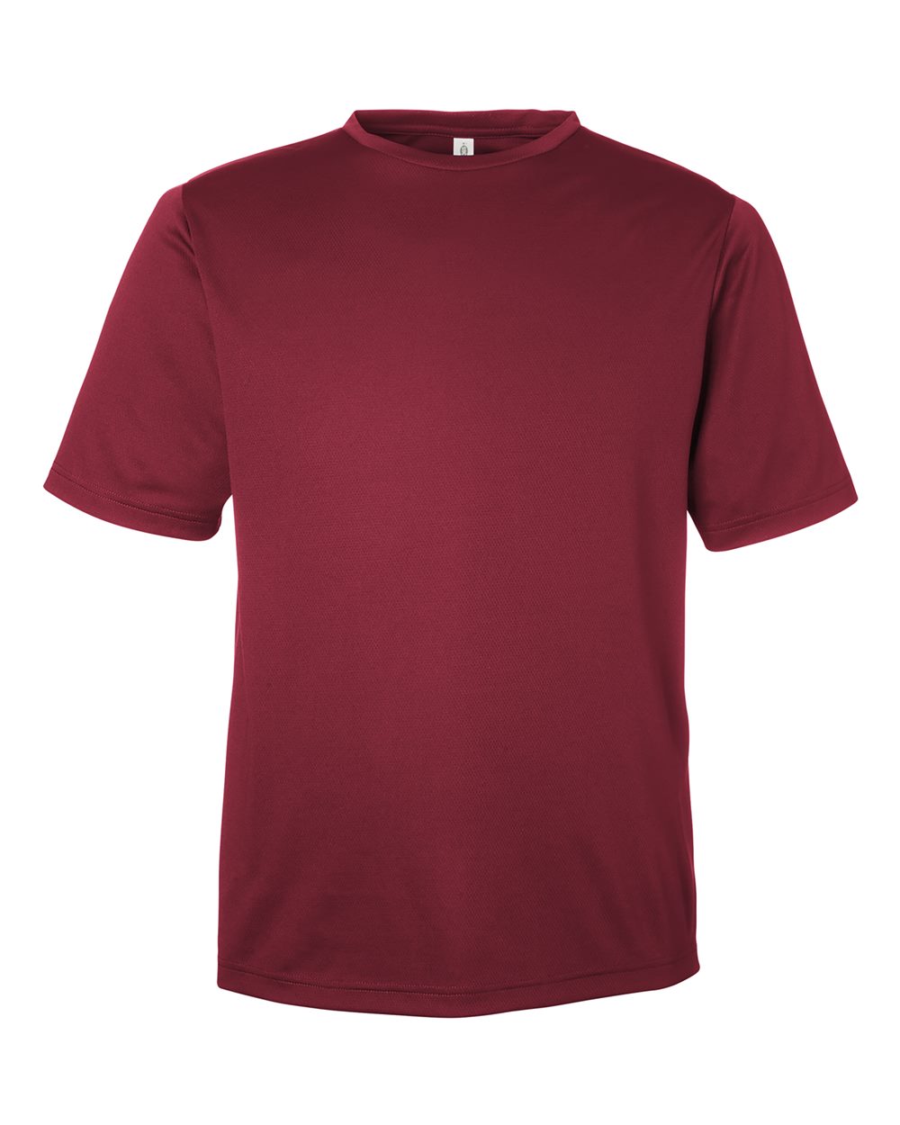 Men's Zone Performance Mesh T-Shirt - Front - B686D9102 - Sport Maroon