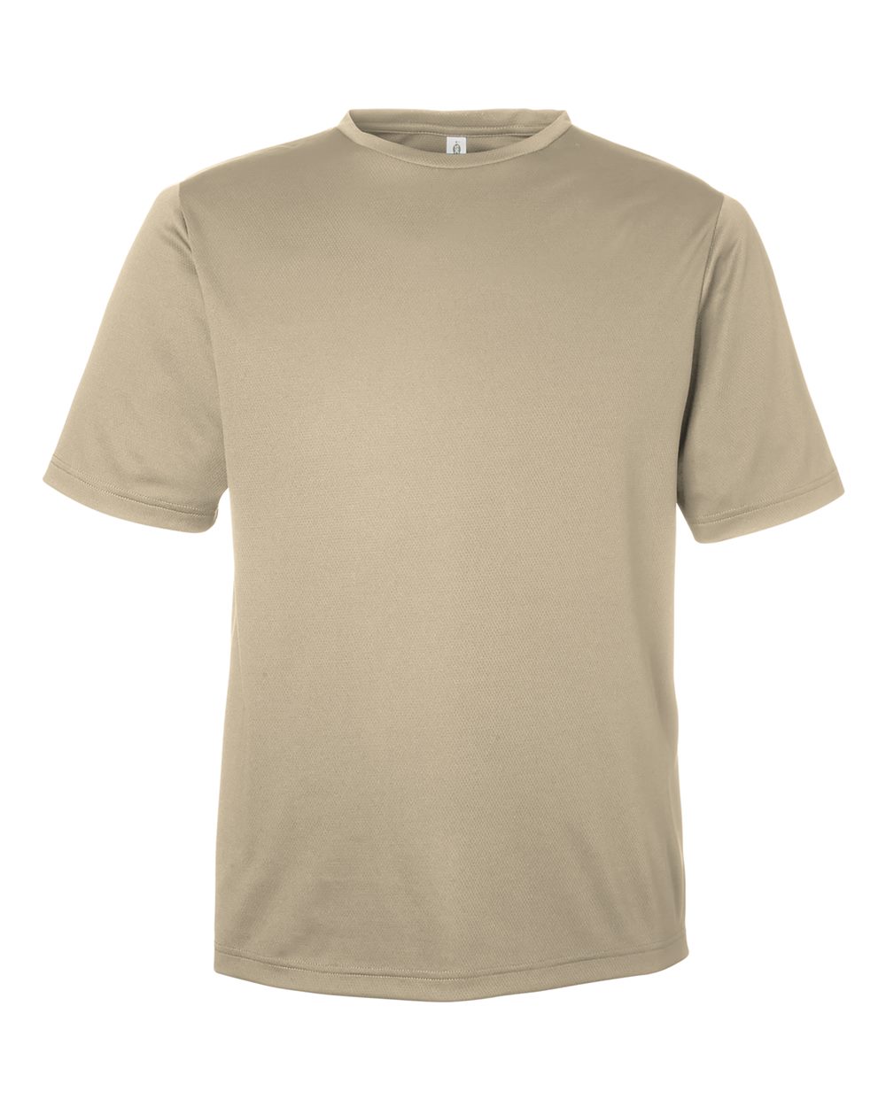 Men's Zone Performance Mesh T-Shirt - Front - B686D9112 - Desert Khaki
