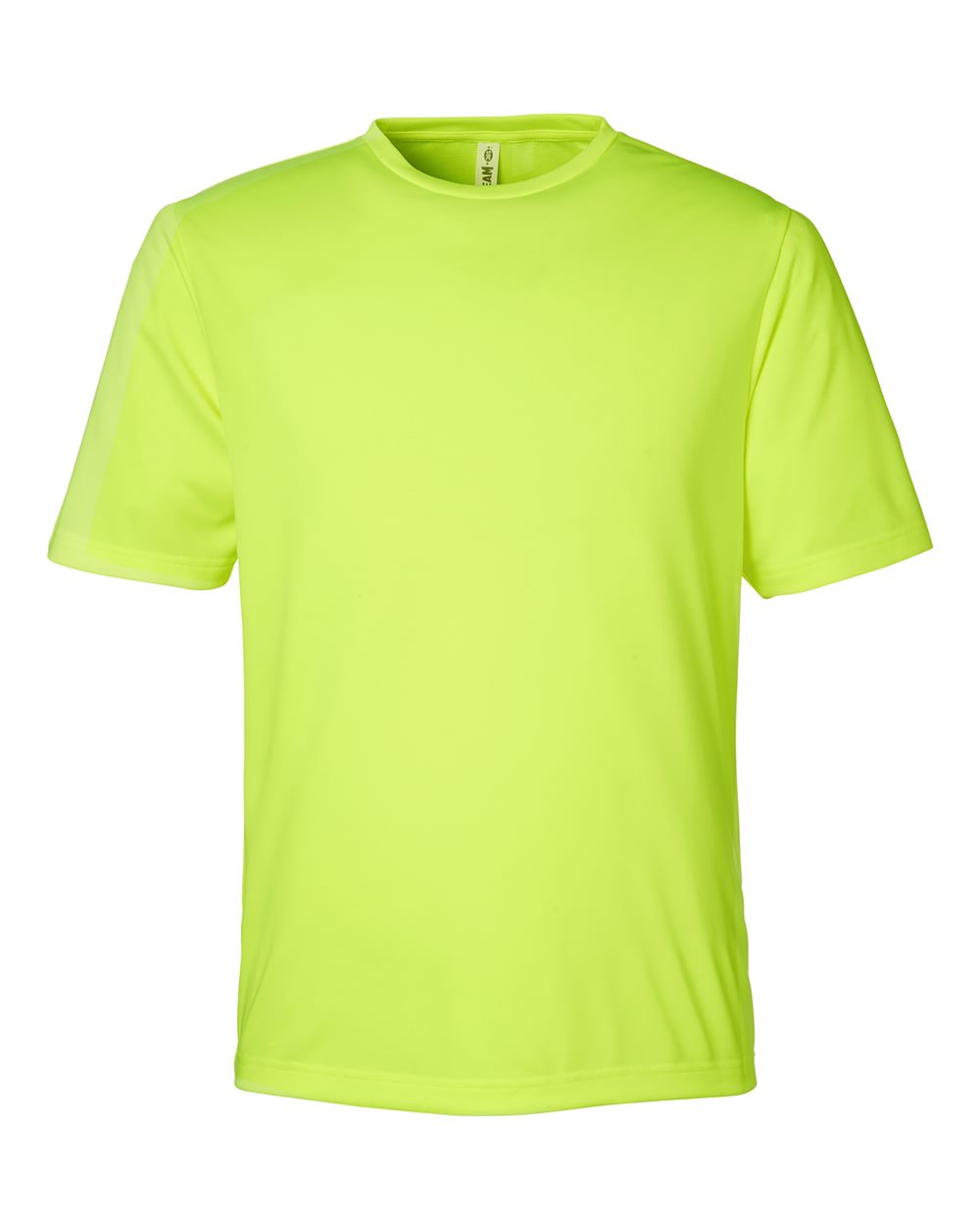 Men's Zone Performance Mesh T-Shirt - Front - B686D9172 - Safety Yellow
