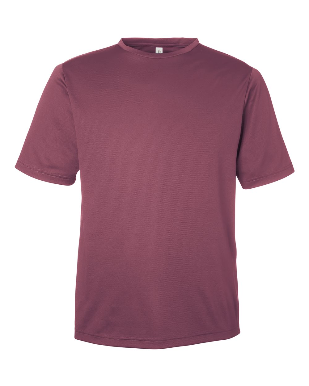 Men's Zone Performance Mesh T-Shirt - Front - B686D9532 - Sport Dark Maroon