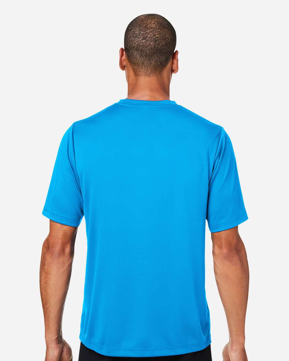 Men's Zone Performance Mesh T-Shirt - OnModelBack - B686D9062 - Electric Blue
