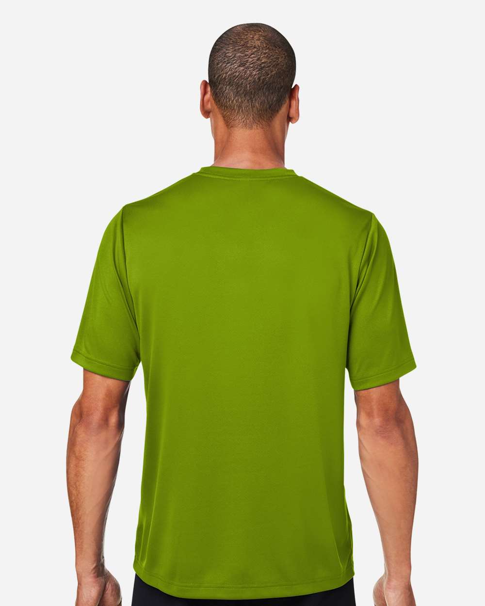 Men's Zone Performance Mesh T-Shirt - OnModelBack - B686D9162 - Acid Green