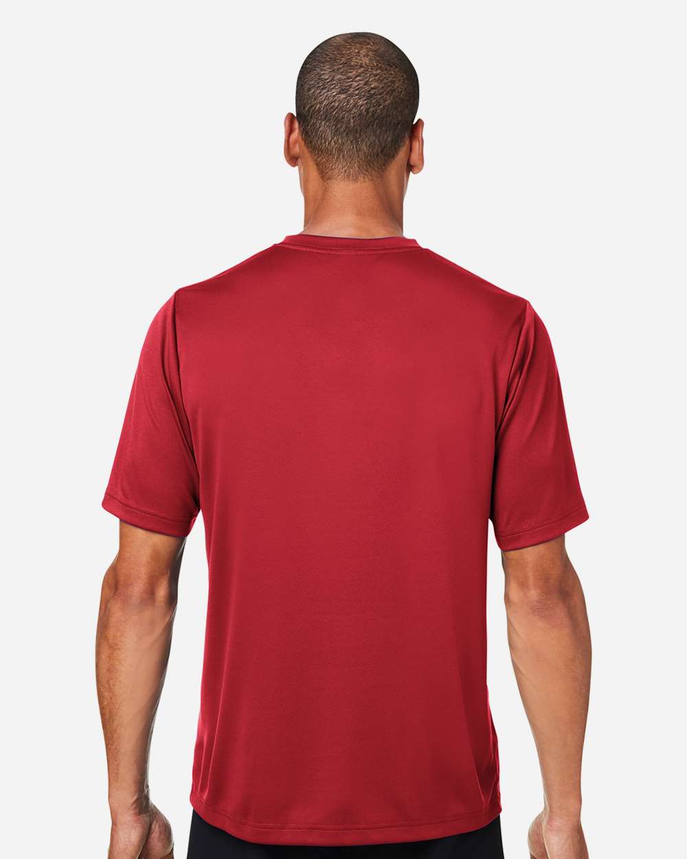 Men's Zone Performance Mesh T-Shirt - OnModelBack - B686D9702 - Sport Red