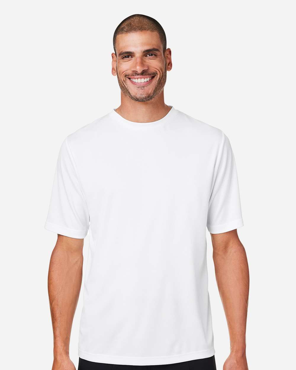 Men's Zone Performance Mesh T-Shirt - OnModelFront - B686D9002 - White