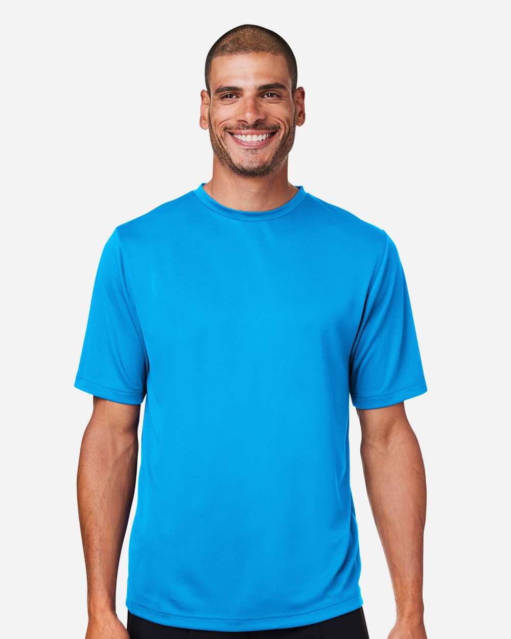 Men's Zone Performance Mesh T-Shirt - OnModelFront - B686D9062 - Electric Blue