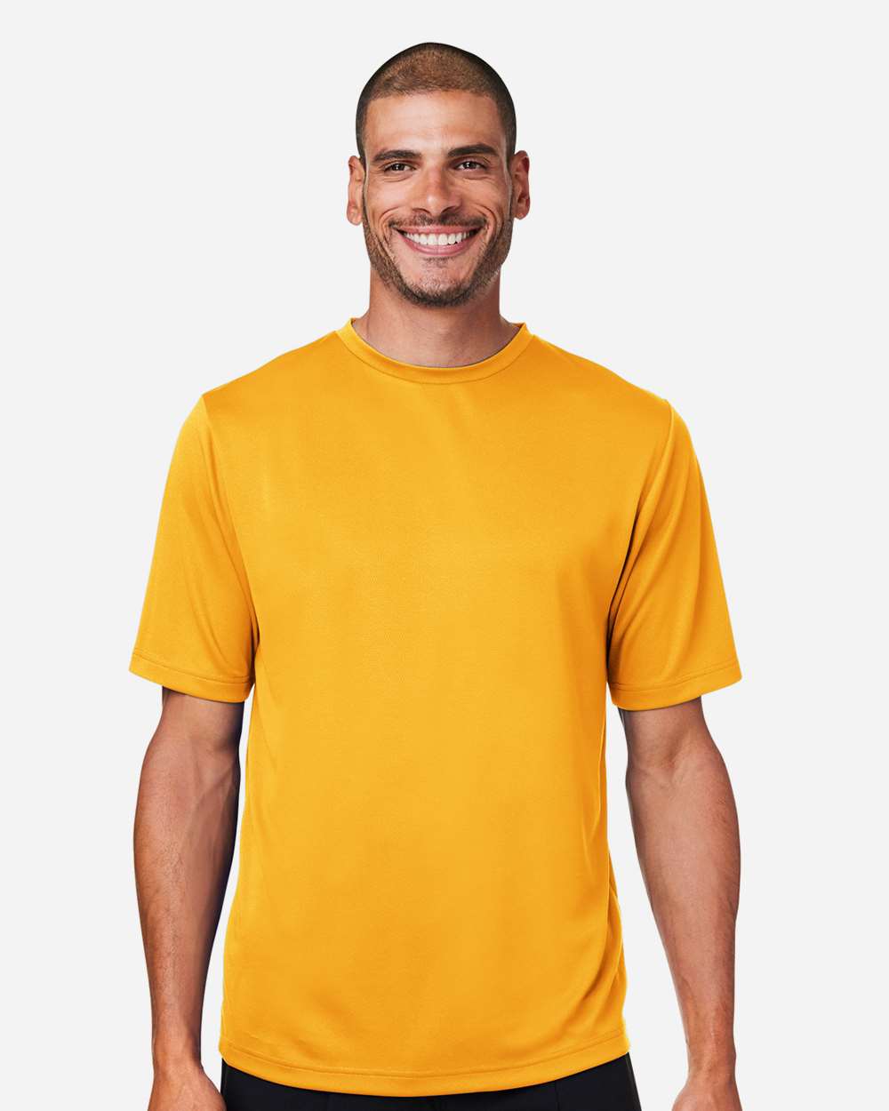 Men's Zone Performance Mesh T-Shirt - OnModelFront - B686D9122 - Sport Athletic Gold