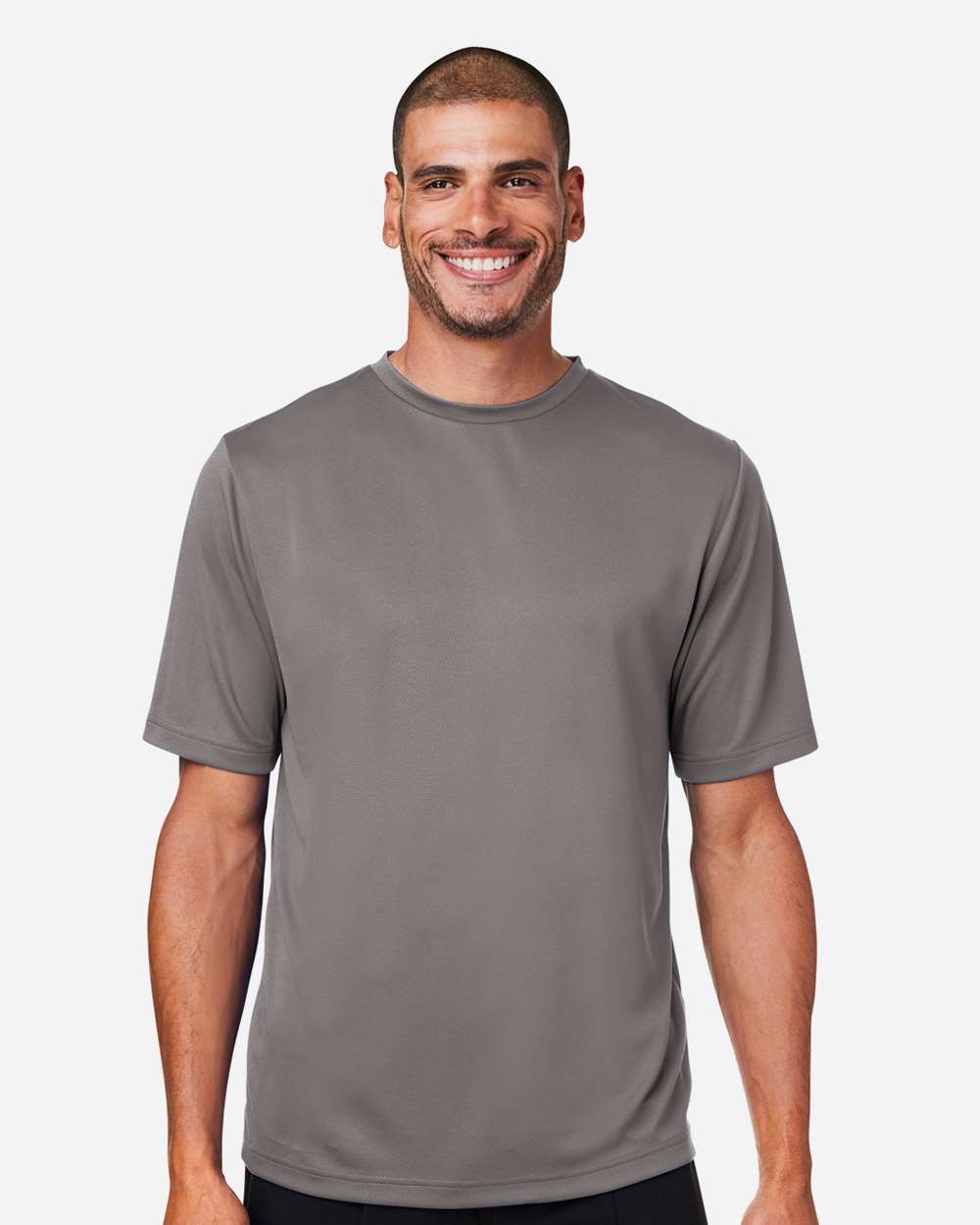 Men's Zone Performance Mesh T-Shirt - OnModelFront - B686D9132 - Sport Graphite