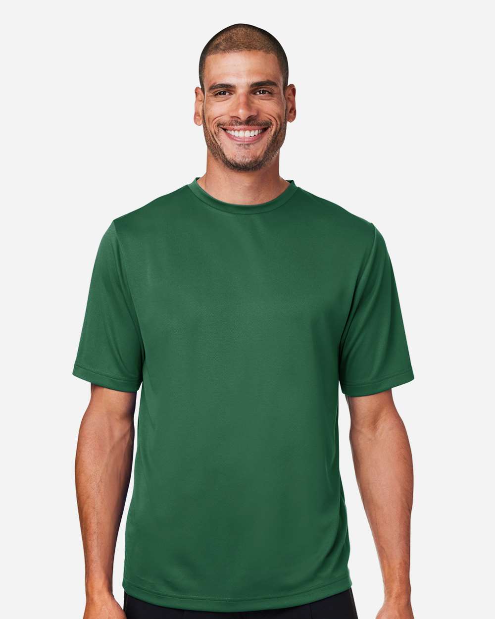 Men's Zone Performance Mesh T-Shirt - OnModelFront - B686D9192 - Sport Dark Green