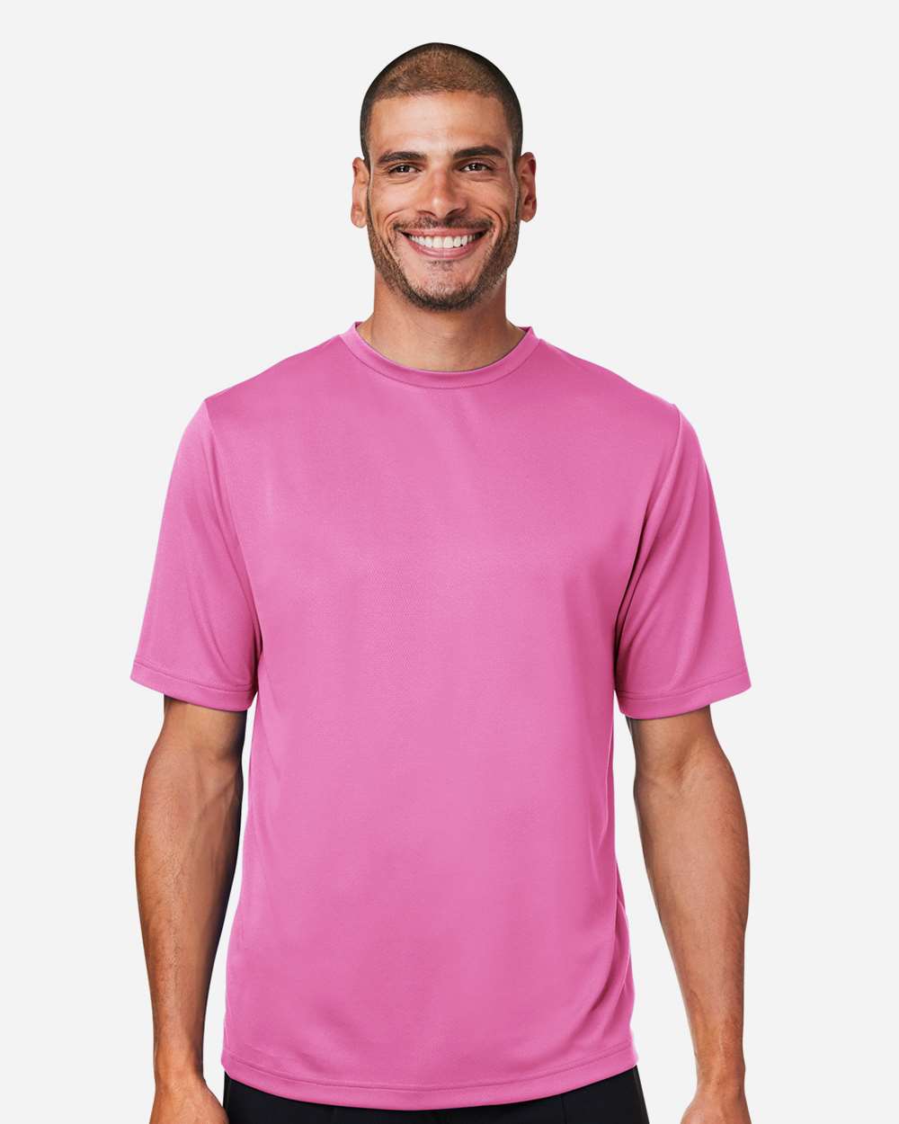 Men's Zone Performance Mesh T-Shirt - OnModelFront - B686D9312 - Sport Charity Pink