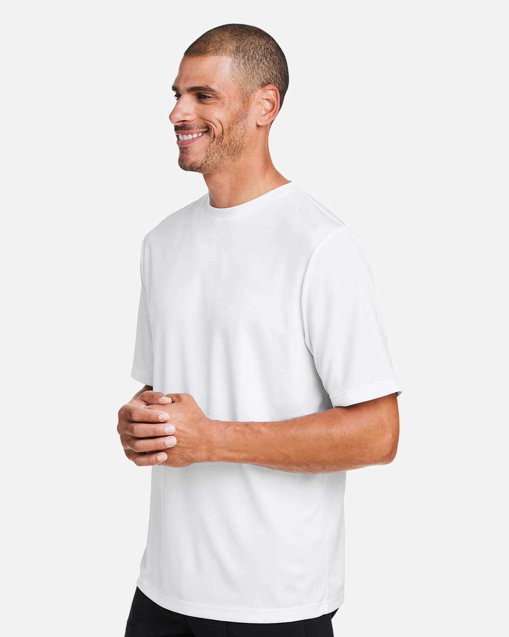 Men's Zone Performance Mesh T-Shirt - OnModelSide - B686D9002 - White