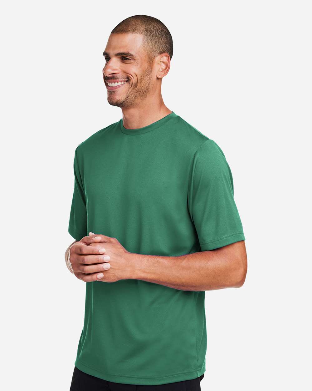 Men's Zone Performance Mesh T-Shirt - OnModelSide - B686D9072 - Sport Forest