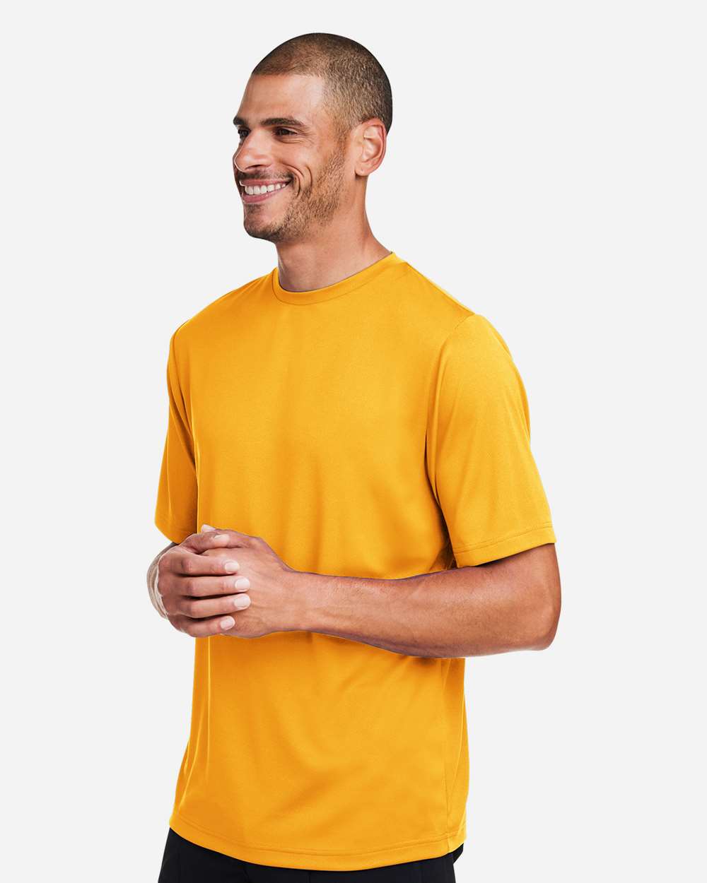 Men's Zone Performance Mesh T-Shirt - OnModelSide - B686D9122 - Sport Athletic Gold