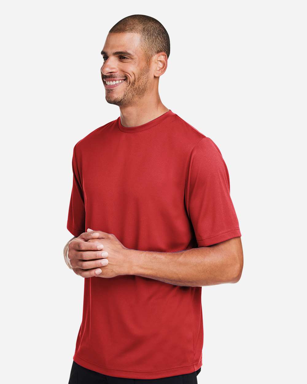 Men's Zone Performance Mesh T-Shirt - OnModelSide - B686D9142 - Sport Scarlet Red