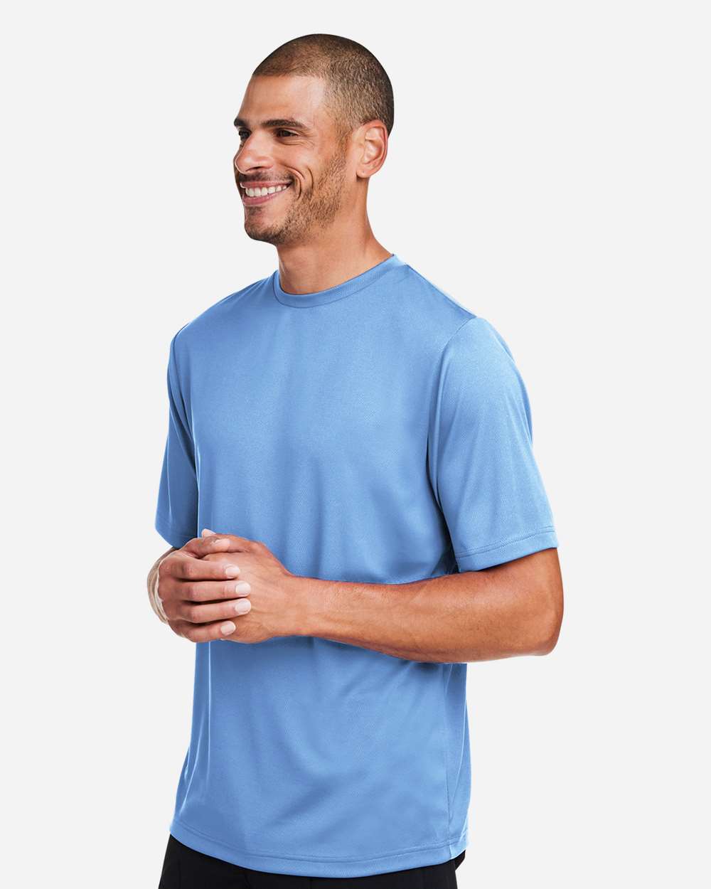Men's Zone Performance Mesh T-Shirt - OnModelSide - B686D9252 - Sport Light Blue