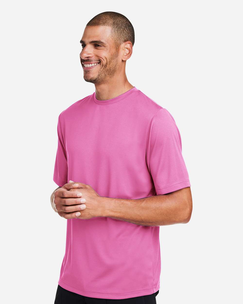 Men's Zone Performance Mesh T-Shirt - OnModelSide - B686D9312 - Sport Charity Pink
