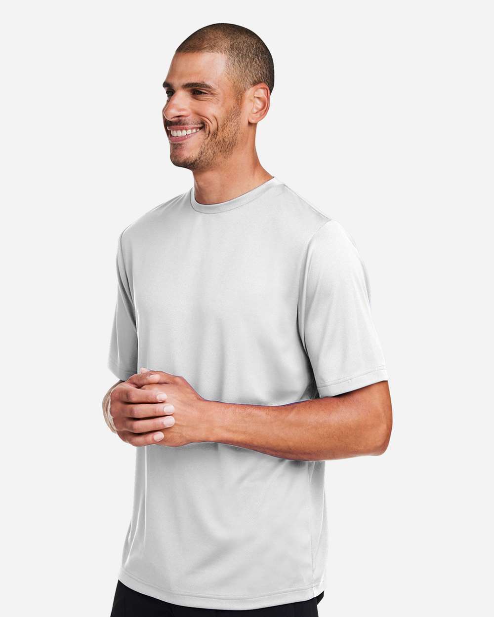 Men's Zone Performance Mesh T-Shirt - OnModelSide - B686D9352 - Sport Silver