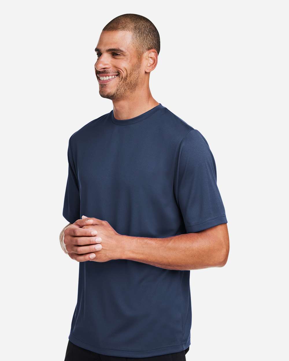 Men's Zone Performance Mesh T-Shirt - OnModelSide - B686D9652 - Sport Dark Navy