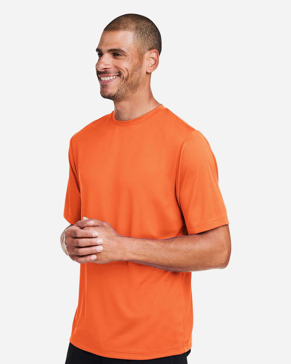 Men's Zone Performance Mesh T-Shirt - OnModelSide - B686D9662 - Sport Orange