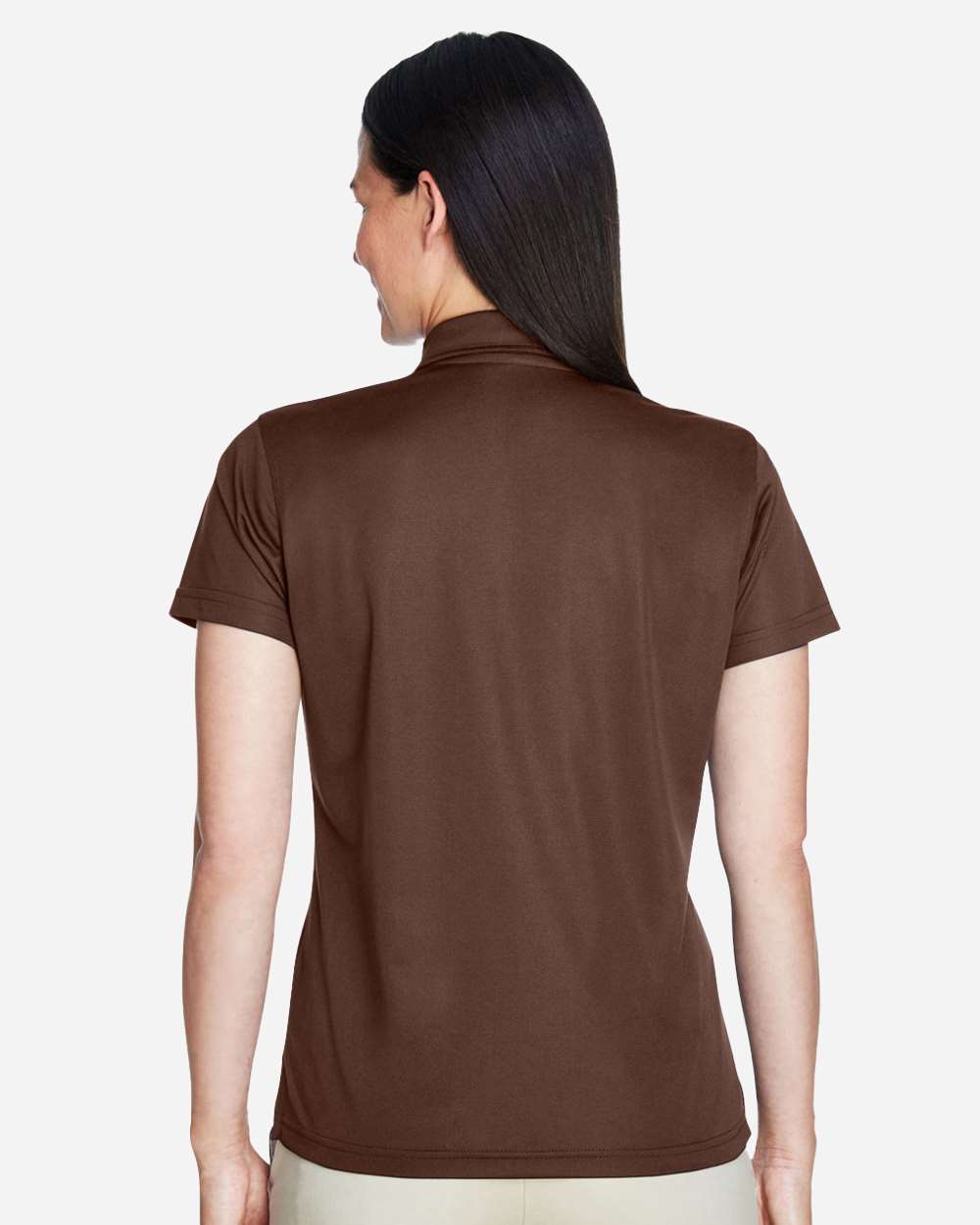 Women's Command Snag Protection Polo - OnModelBack - B693D9052 - Sport Dark Brown