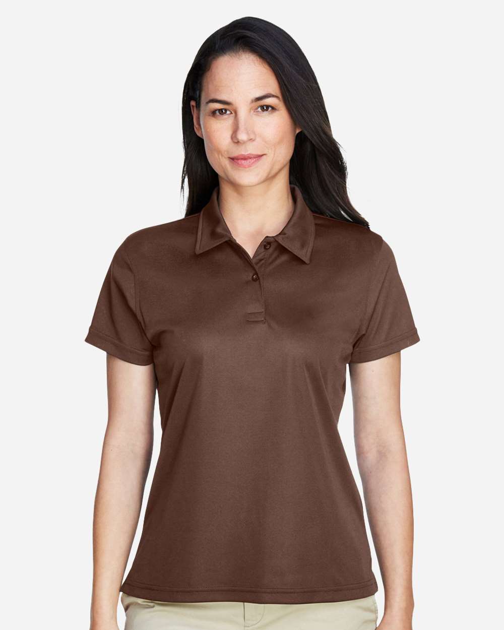 Women's Command Snag Protection Polo - OnModelFront - B693D9052 - Sport Dark Brown