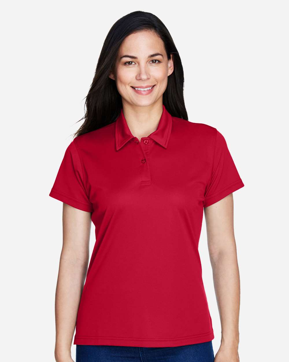 Women's Command Snag Protection Polo - OnModelFront - B693D9112 - Sport Scarlet Red