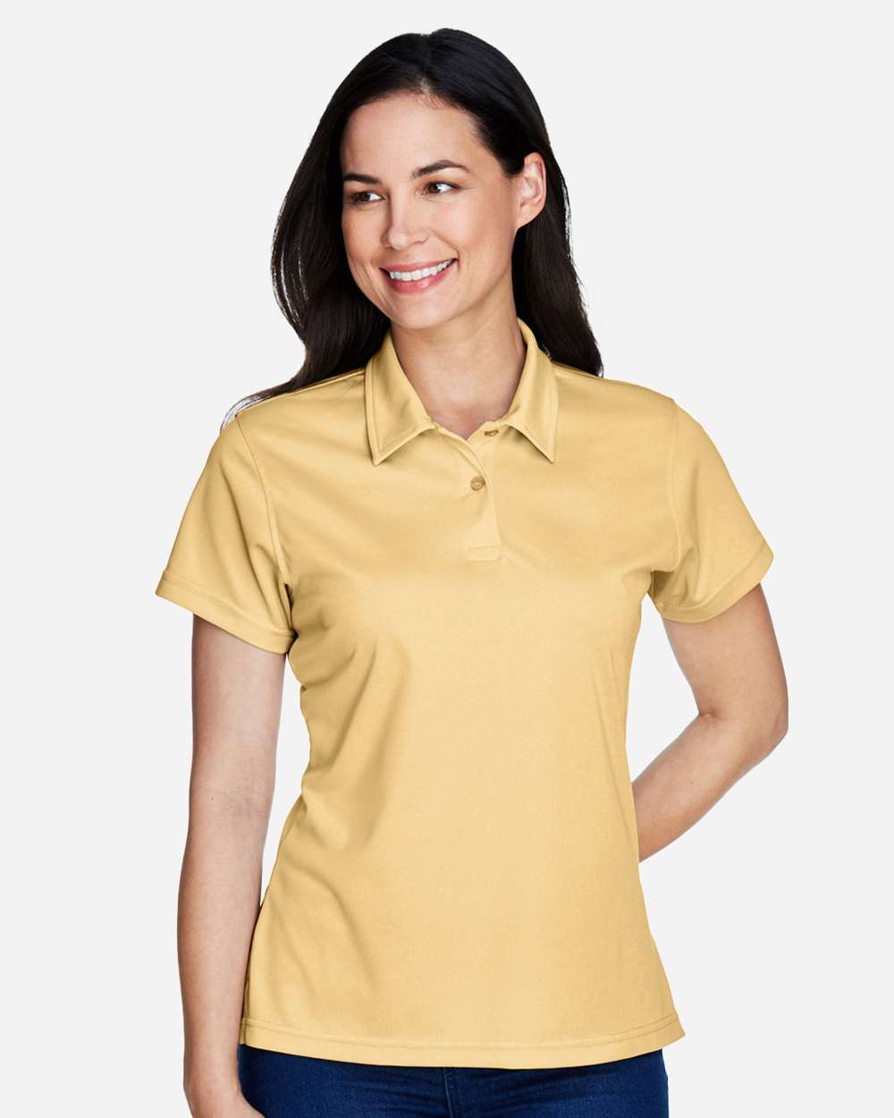 Women's Command Snag Protection Polo - OnModelFront - B693D9142 - Sport Vegas Gold