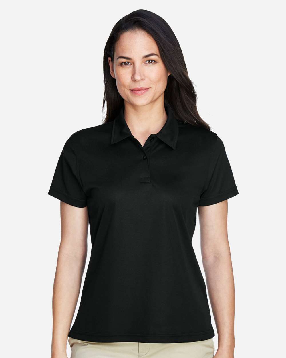 Women's Command Snag Protection Polo - OnModelFront - B693D9502 - Black