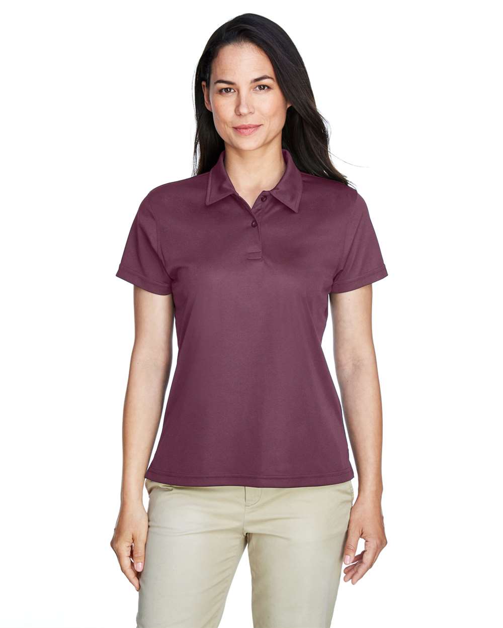 Women's Command Snag Protection Polo - OnModelFront - B693D9532 - Sport Dark Maroon