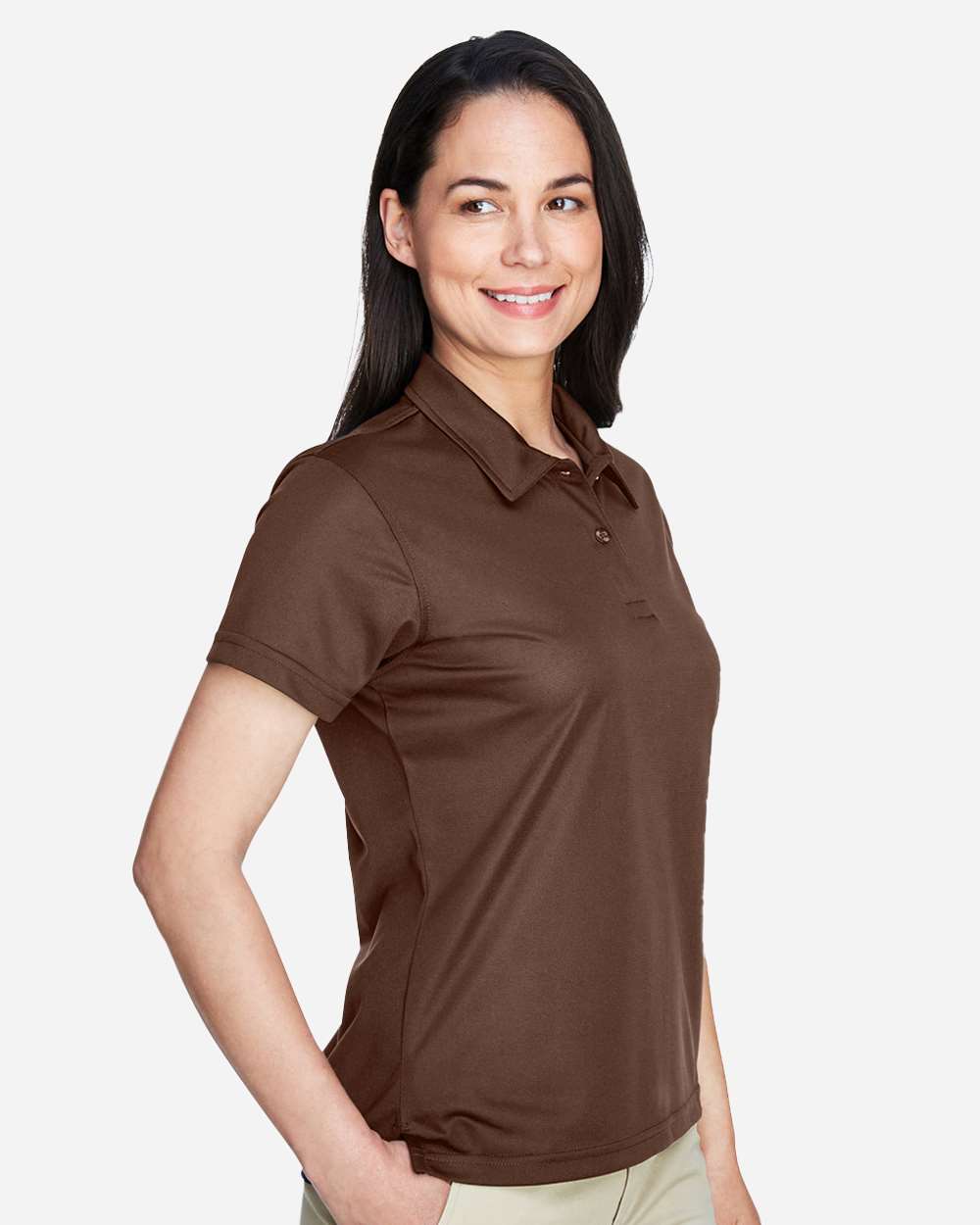 Women's Command Snag Protection Polo - OnModelSide - B693D9052 - Sport Dark Brown