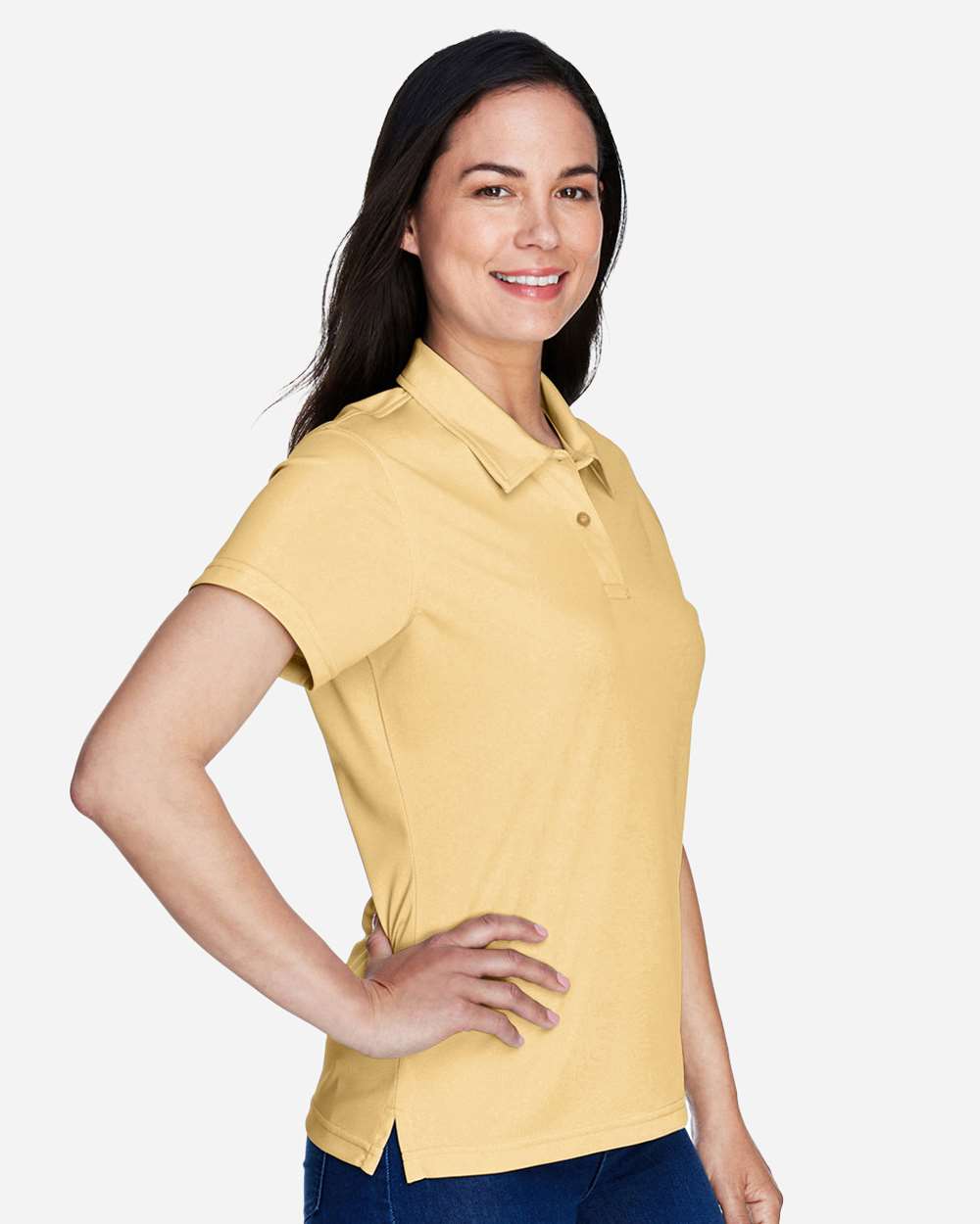 Women's Command Snag Protection Polo - OnModelSide - B693D9142 - Sport Vegas Gold