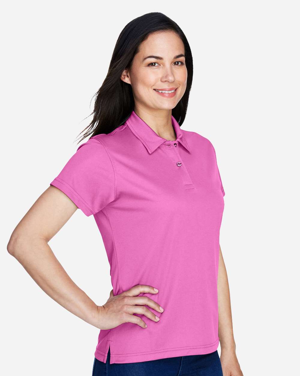 Women's Command Snag Protection Polo - OnModelSide - B693D9312 - Sport Charity Pink